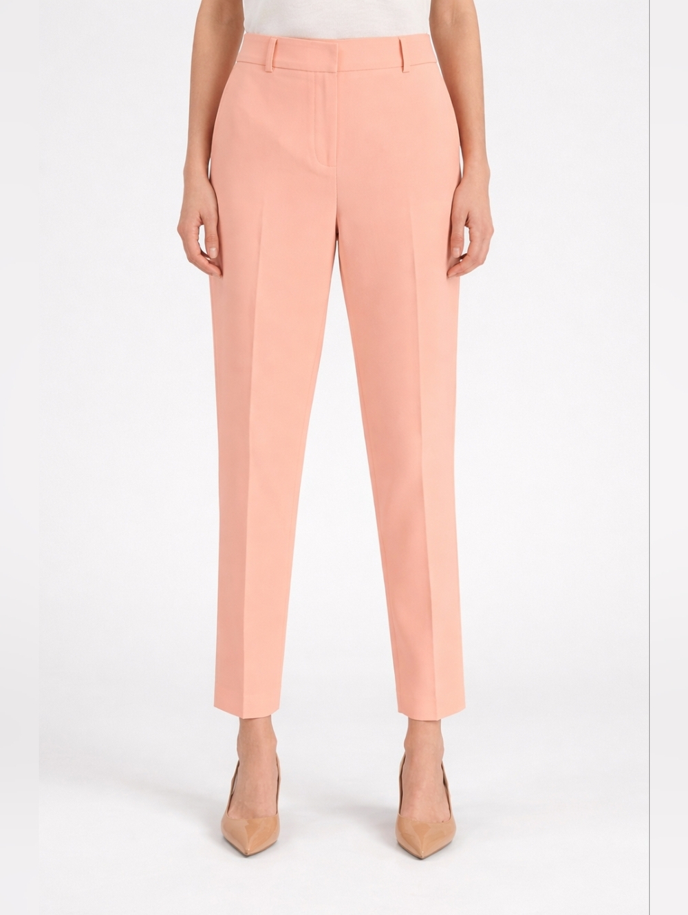Tahari ASL Women's Peach Tailored Dress Pants Trousers
